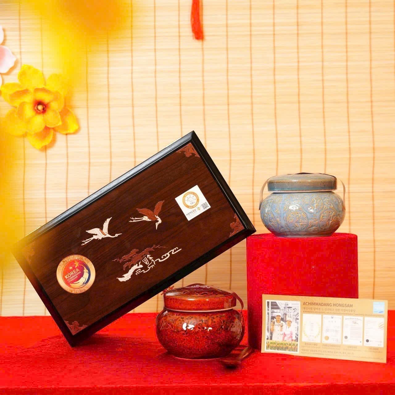 Cao sâm Hoàng Đế Hoàng Hậu hũ đôi 500g