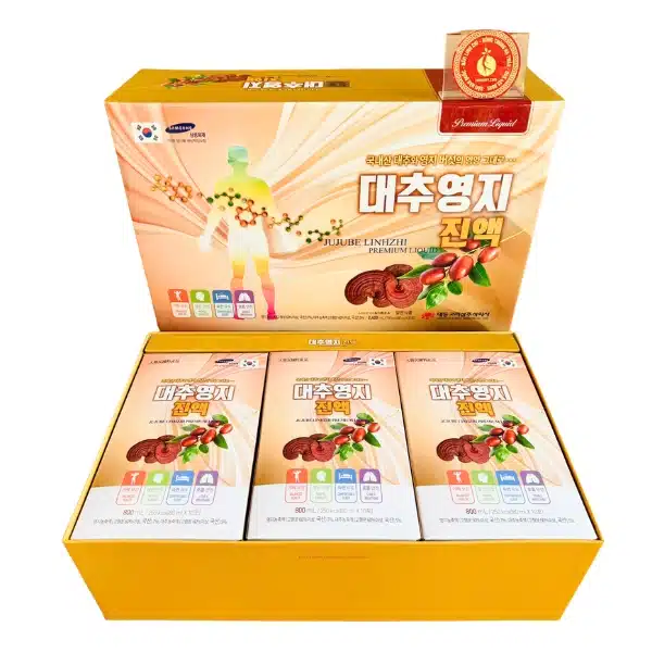 Chiết xuất linh chi táo đỏ hộp 30 gói 80ml - DAEDONG
