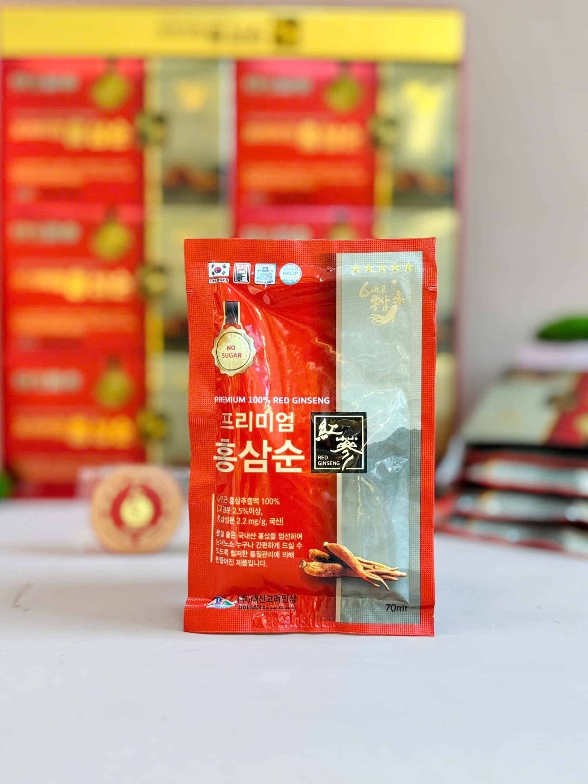 Nước Hồng Sâm Không Đường