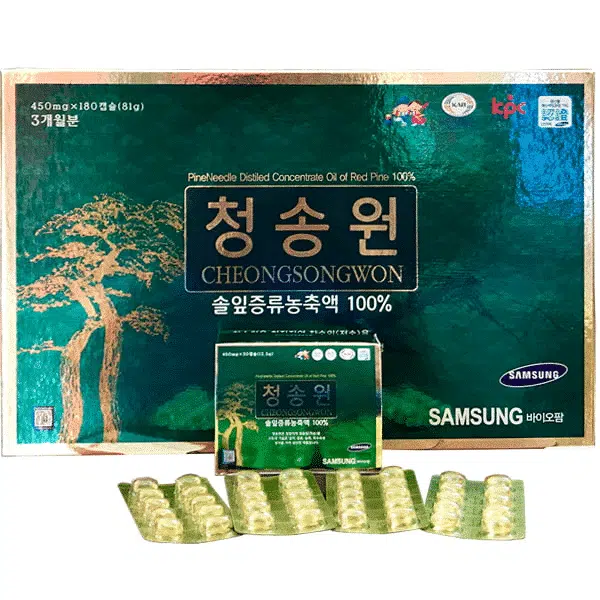 Dầu thông đỏ CHEONG SONG WON hộp xanh - SAMSUNG
