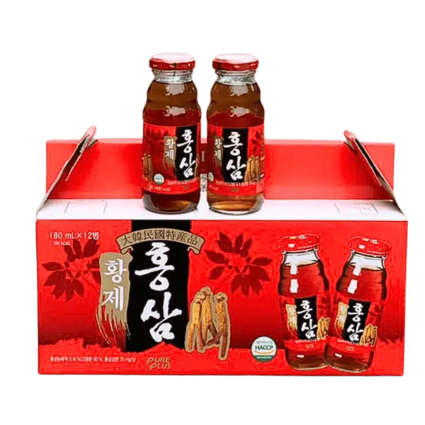 Nước hồng sâm Hoàng Đế lốc 12 chai 180ml - PURE PLUS