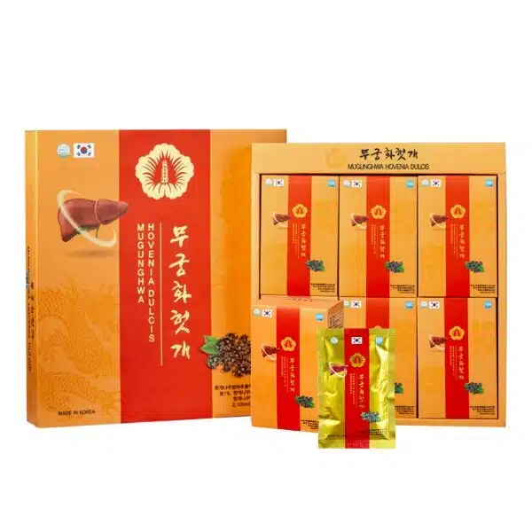 Nước uống giải rượu bổ gan Hovenia Dulcis 30 gói - MUGUNGHWA