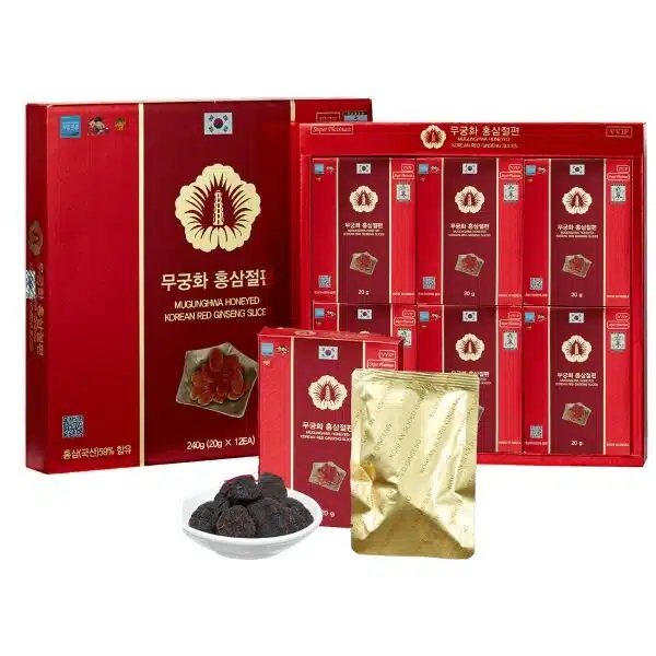 Hồng sâm lát tẩm mật ong 12 gói 20g - MUGUNGHWA