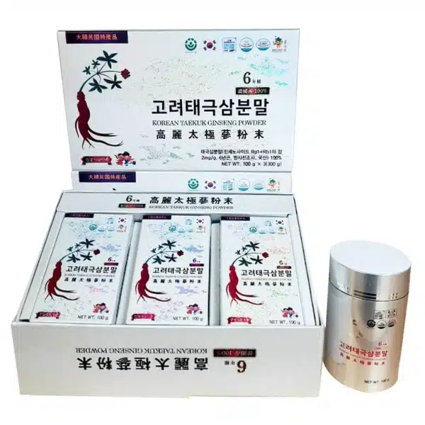 Bột Thiên Sâm Thái Cực Taetuk Ginseng Powder 3 lọ 100g