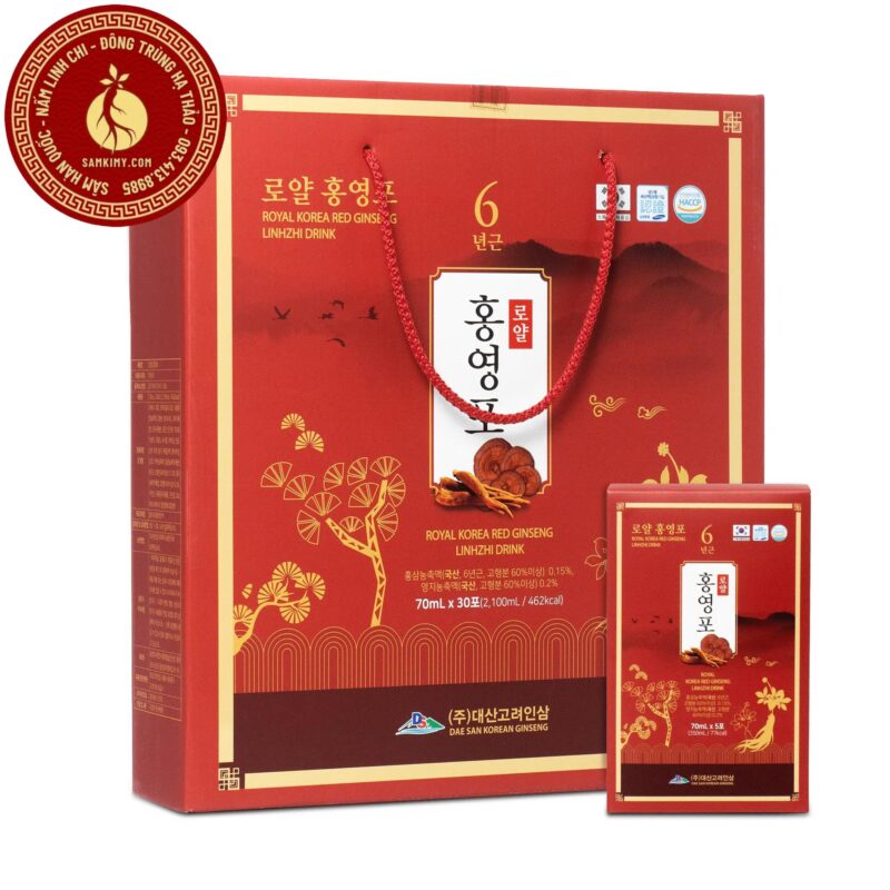 Nước hồng sâm linh chi